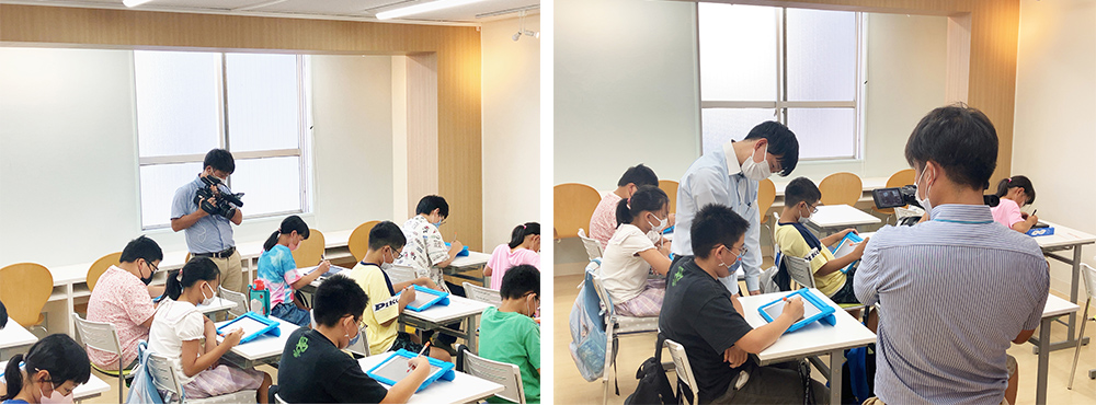 取材中の様子
